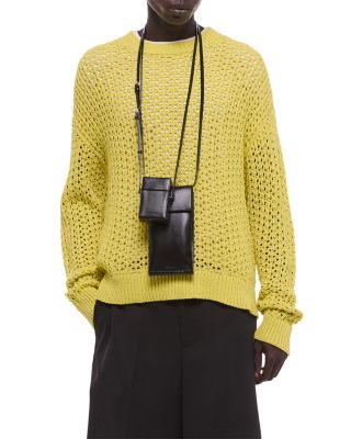 Open Stitch Crewneck Sweater