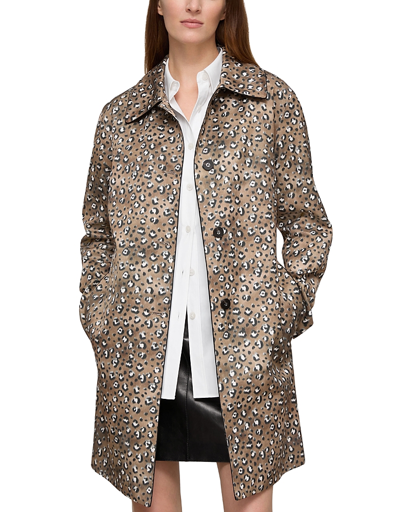 Lafayette 148 New York Cat Print Coat