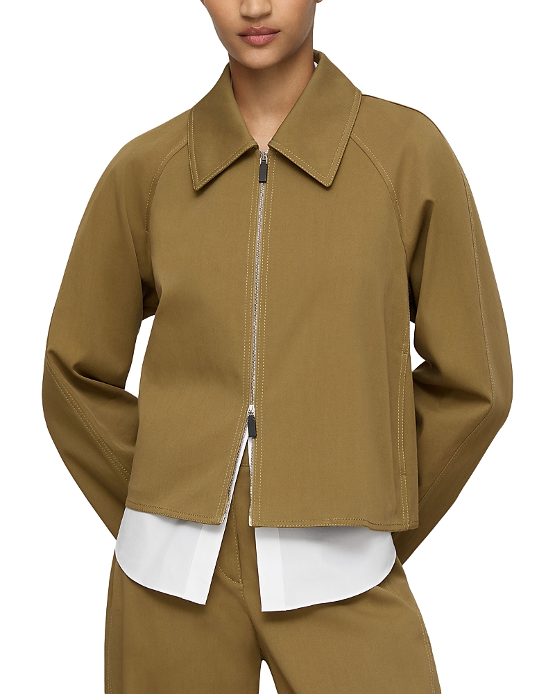 Lafayette 148 New York Zip Front Swing Jacket