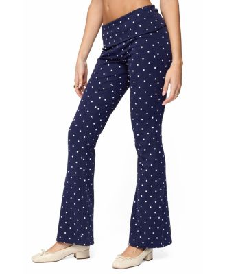Daliya Polka Dot Fold Over Pants