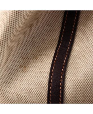 36 Garden Party Tote Toile and Leather