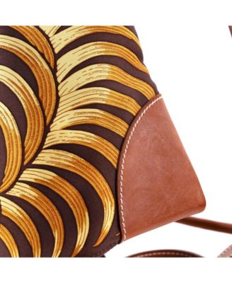 PM Silky City Bag Printed Silk and Leather