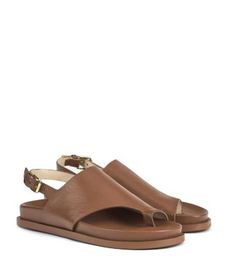 Women's Leather Flat Sandals