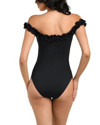 Island Goddess Off The Shoulder One Piece Swimsuit