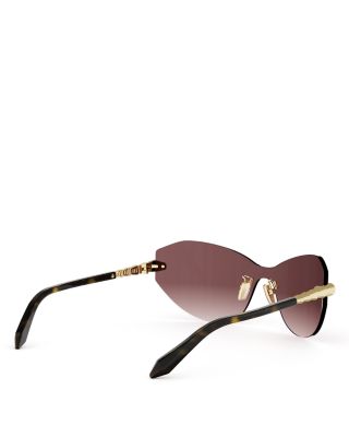 Serpenti Viper Cat Eye Mask Sunglasses, 137mm