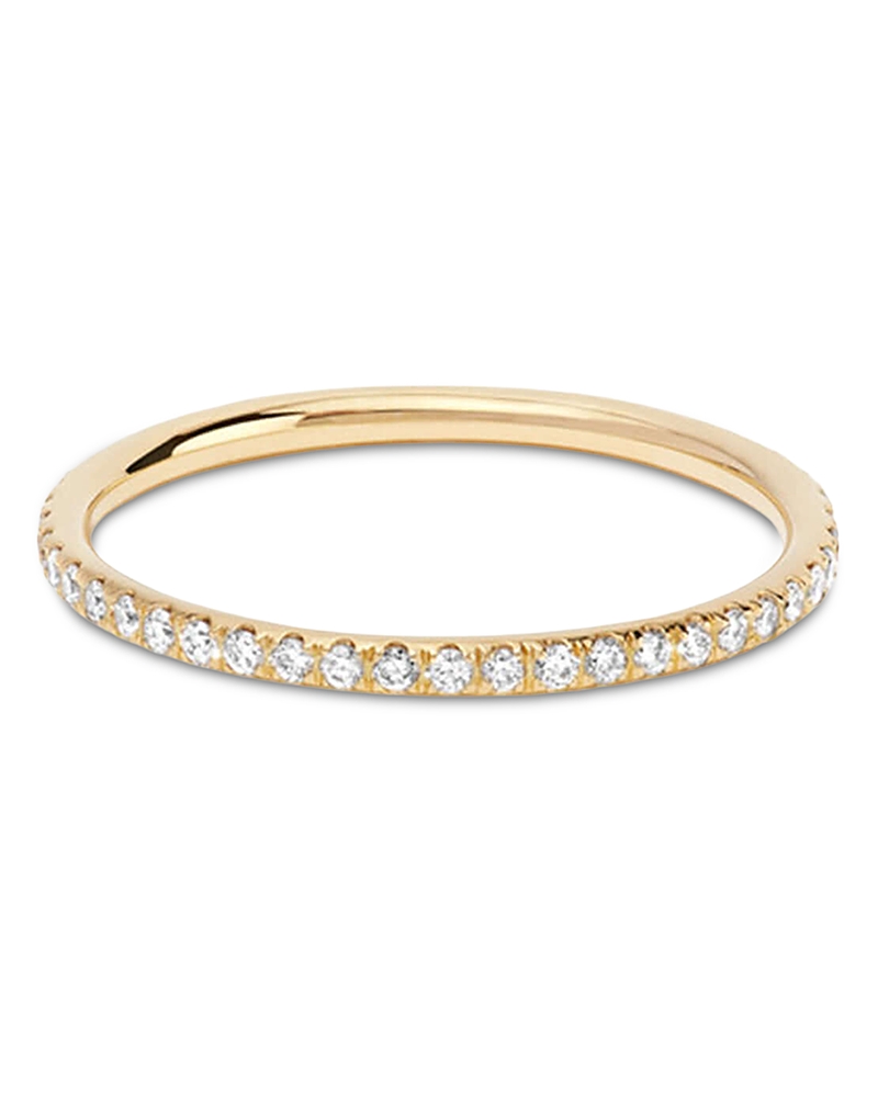 Ileana Makri 18K Yellow Gold Fine Classic Diamond Eternity Band