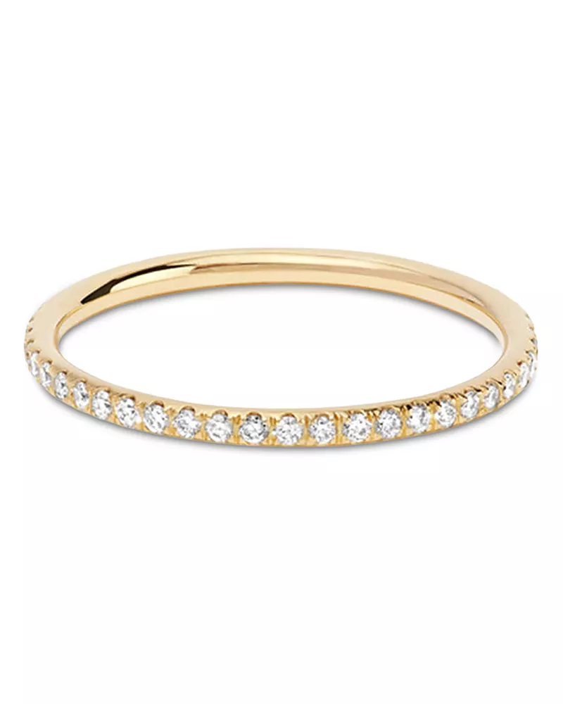 Ileana Makri 18K Yellow Gold Fine Classic Diamond Eternity Band