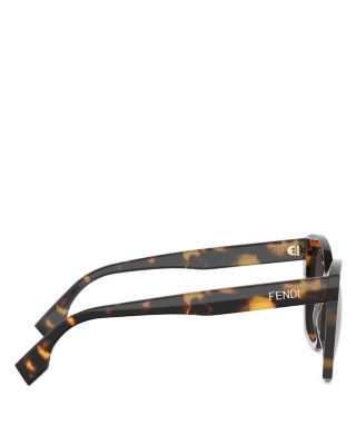 Lettering Cat Eye Sunglasses, 55mm