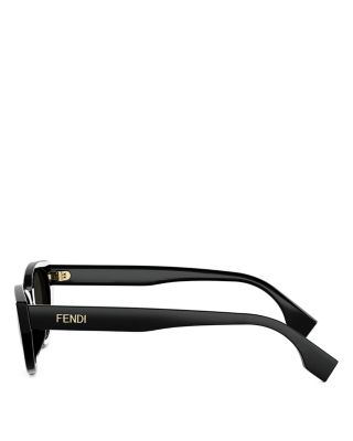 Lettering Oval Sunglasses, 51mm