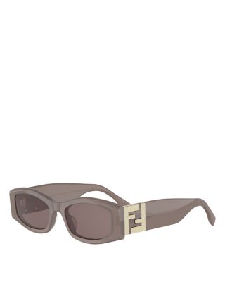 Forever Fendi Rectangular Sunglasses, 54mm