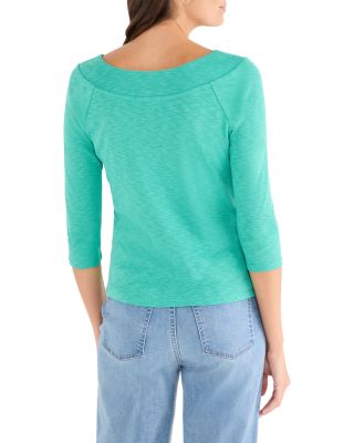 3/4 Sleeve Ballet Boat Tee