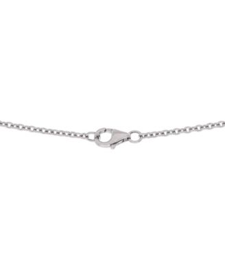  Love Interlocking Necklace 18K White Gold 17.25"