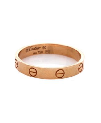  Love Wedding Band Ring 18K Rose Gold