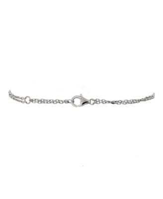  2 Diamonds Love Bracelet 18K White Gold with Diamonds