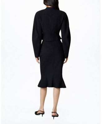 Asymmetric Buttoned Tailored Jacket