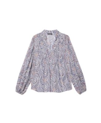  Women's Paisley Print Blouse