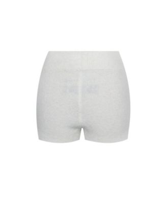  Sera Wool-Blend Ribbed Knit Mini Shorts