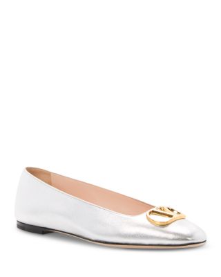 Women's Embellished VLogo Ballet Flats