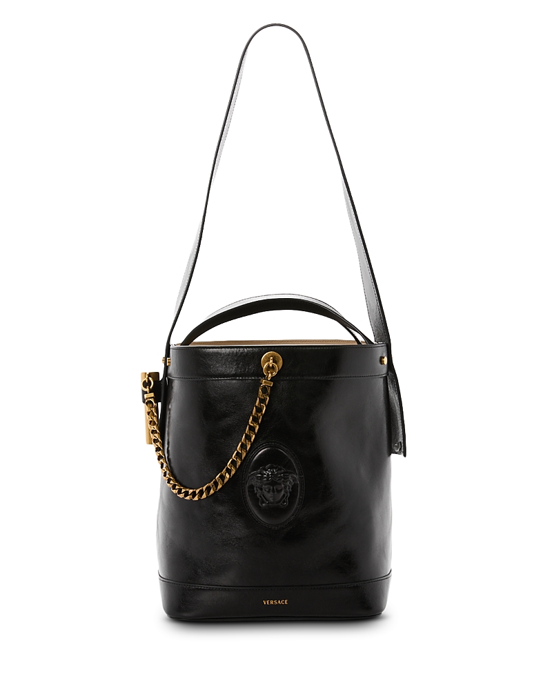 Versace Small Leather Bucket Bag