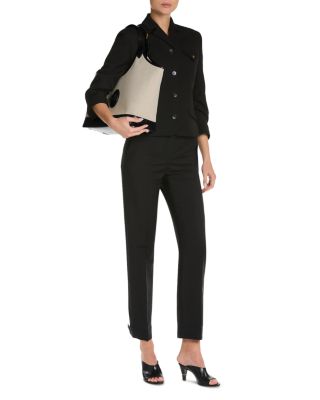 Fabric & Leather Large Tote