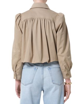 Everly Shirred Crop Jacket