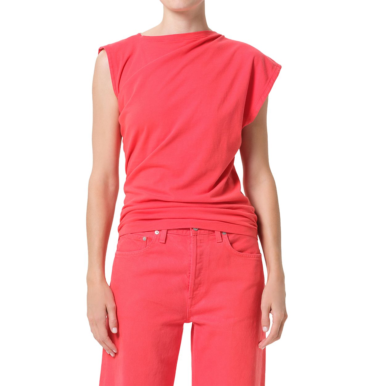 Agolde Beth Asymmetric Tee