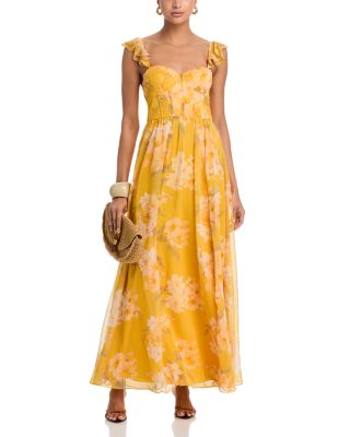 Floral Bustier Maxi Dress - Exclusive