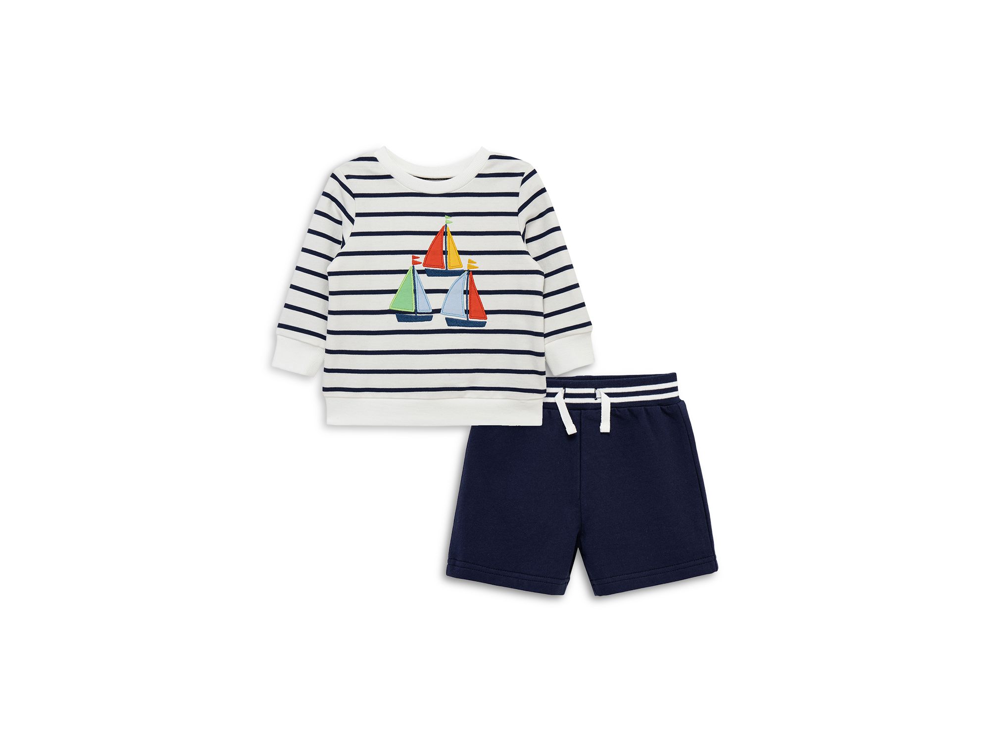 Unisex Nautical Active Top & Shorts Set - Baby - Image 1