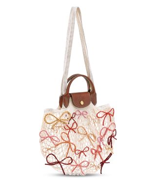 Le Pliage Filet Raffia Mesh Bag