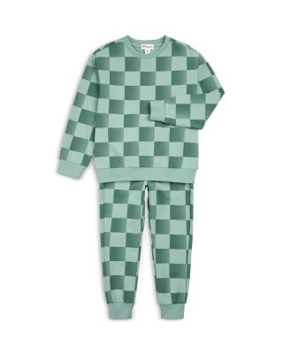 Boys' Checkerboard Print Sweatshirt & Jogger Pants Set - Baby