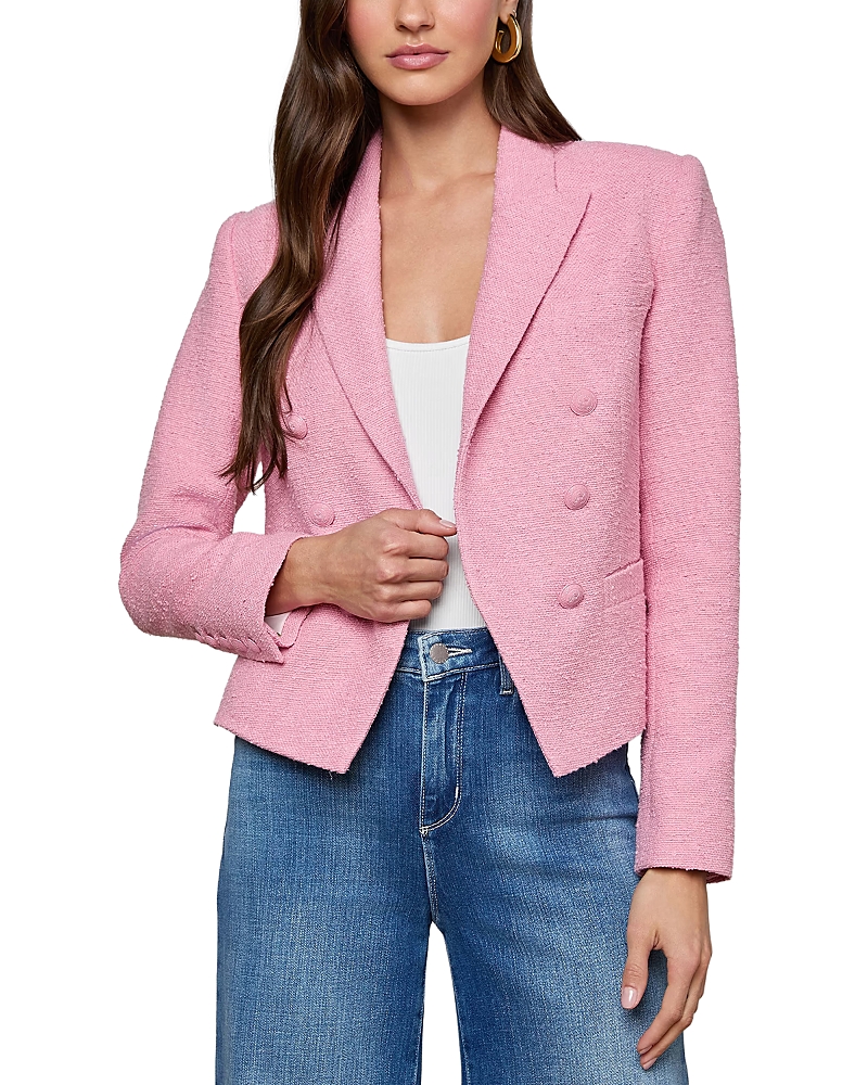 L'Agence Brooke Double Breasted Crop Blazer