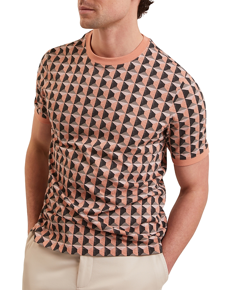 Ted Baker Safaviy Short Sleeve Painted Geo Tee