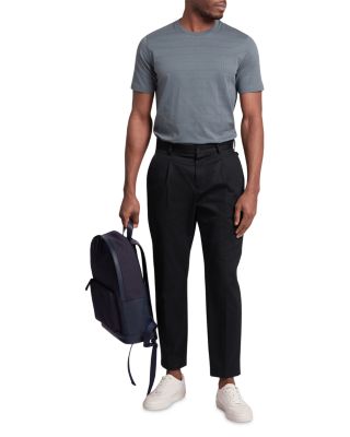 Xadiel Mixed Textured Stripes T-Shirt