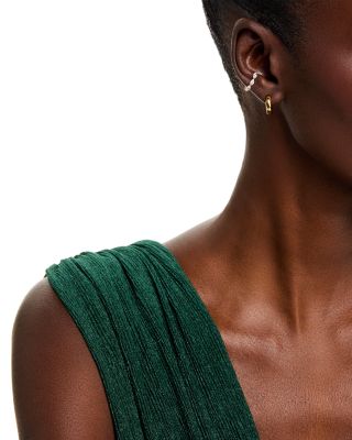 14K Yellow Gold Lab Grown Diamond Marquis Ear Cuff 