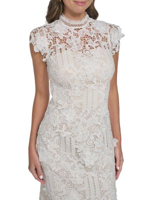 Mock Neck Sheath Dress