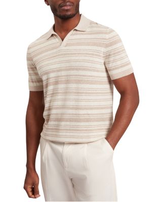 Brodi Striped Knit Polo Shirt