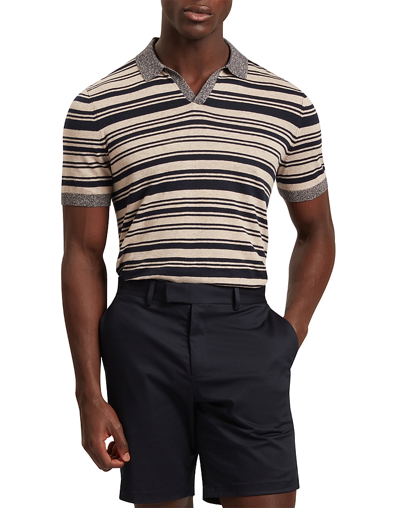 Ted Baker Brodi Striped Knit Polo Shirt
