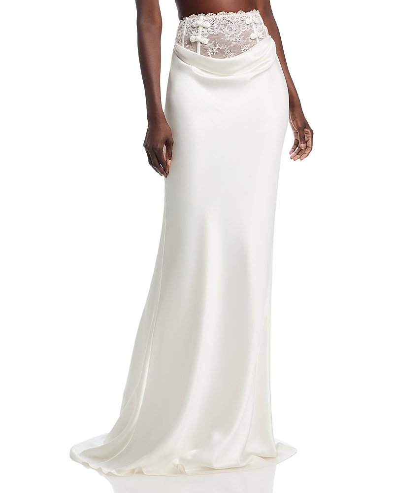 Sau Lee Lila Satin Skirt