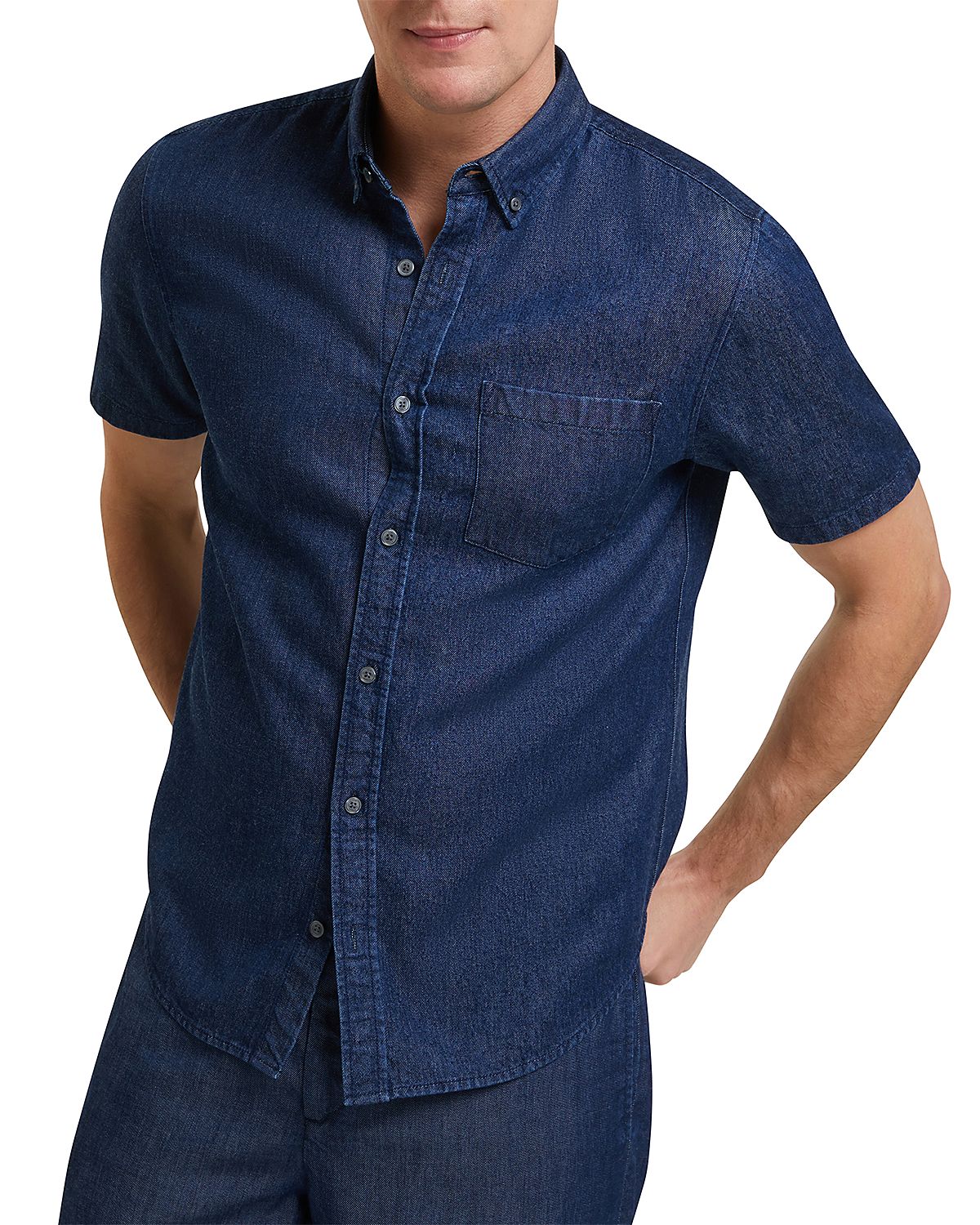 Ted Baker Mirek Short Sleeve Chambray Shirt