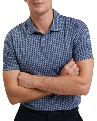 Zumurud Short Sleeve Painted Geo Polo