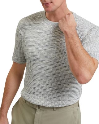 Kelepa Short Sleeve Relaxed Fit Textured Knit Tee