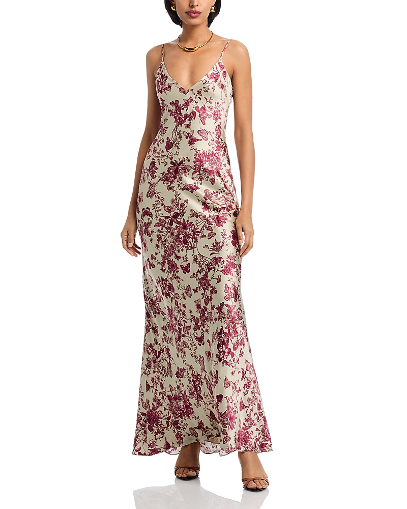 L'Agence Serita Maxi Silk Dress