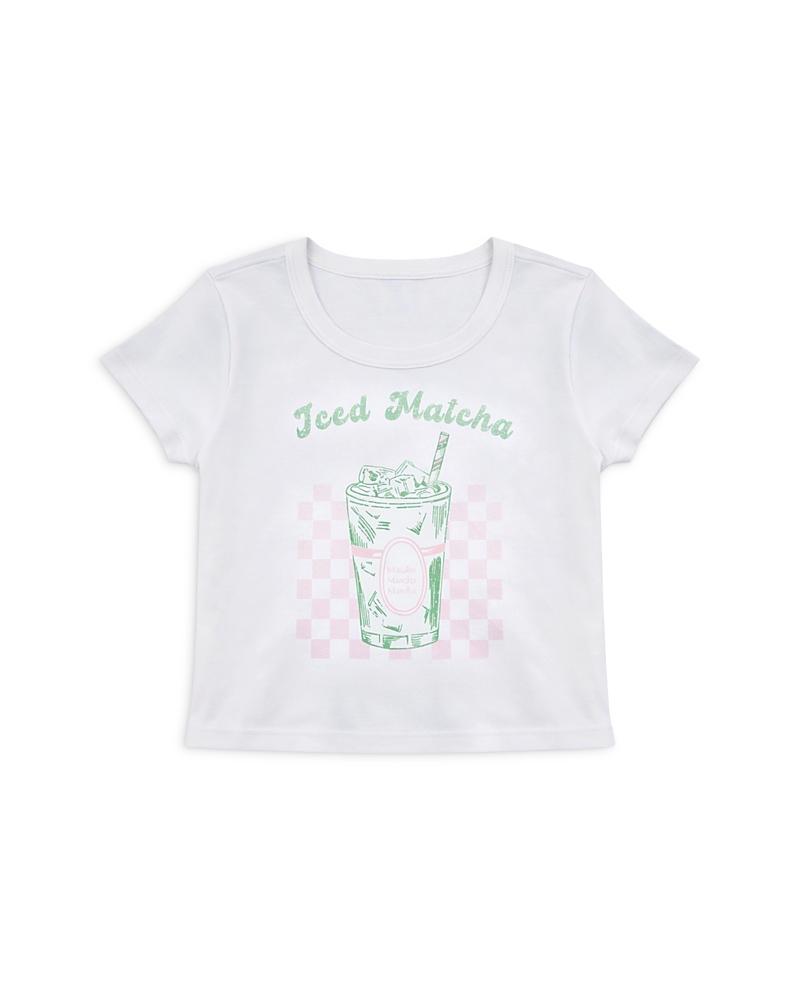 KatieJnyc Girls' Tween Iced Matcha Graphic Tee - Big Kid