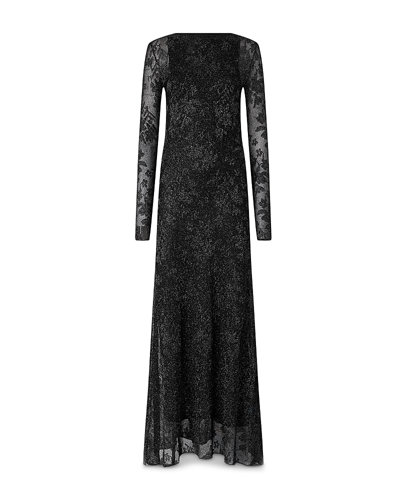 Pinko Variabile Metallic Jacquard Gown