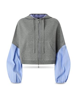 Blizzard Mixed Media Hoodie