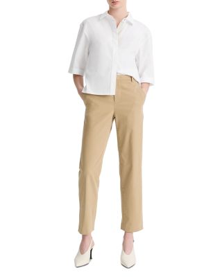 Mid Rise Chino Ankle Pants  