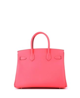 Birkin 30 Handbag Pink Epsom with Gold Hardware