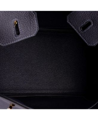 Birkin 25 Handbag Blue Togo with Gold Hardware