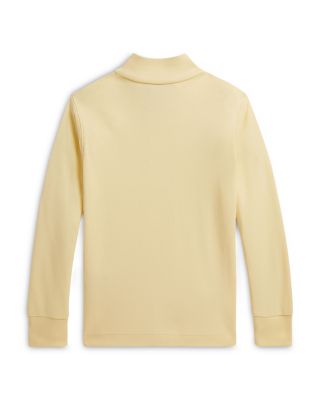 Boys' Cotton Interlock Quarter Zip Pullover - Little Kid