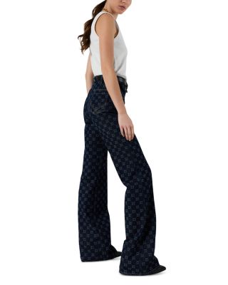 Anna High Rise Flared Jeans in Blue